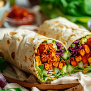 Chipotle Tofu Rainbow Wrap